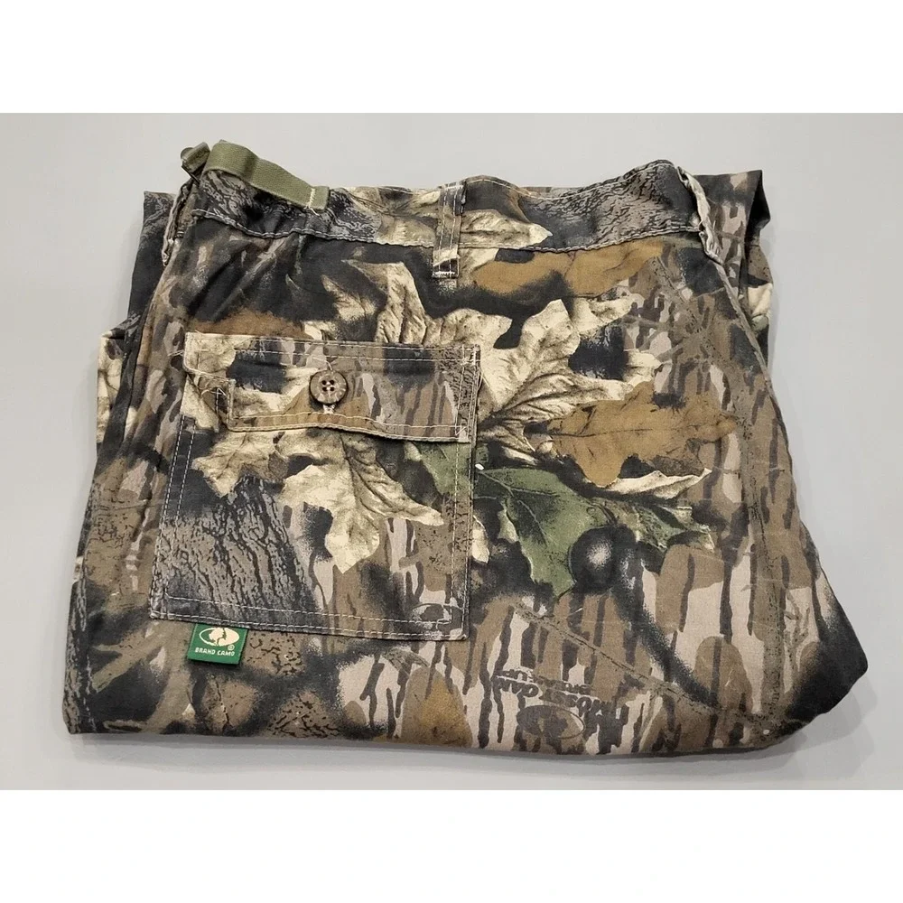 Vintage Mossy Oak Pants Men's 3XL Breakup Camo Hunting Adjustable Waist USA